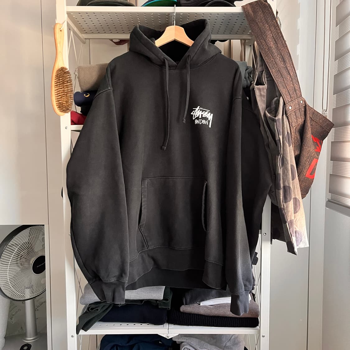 [XL] 스투시 런던 후드 블랙 상품이미지2
