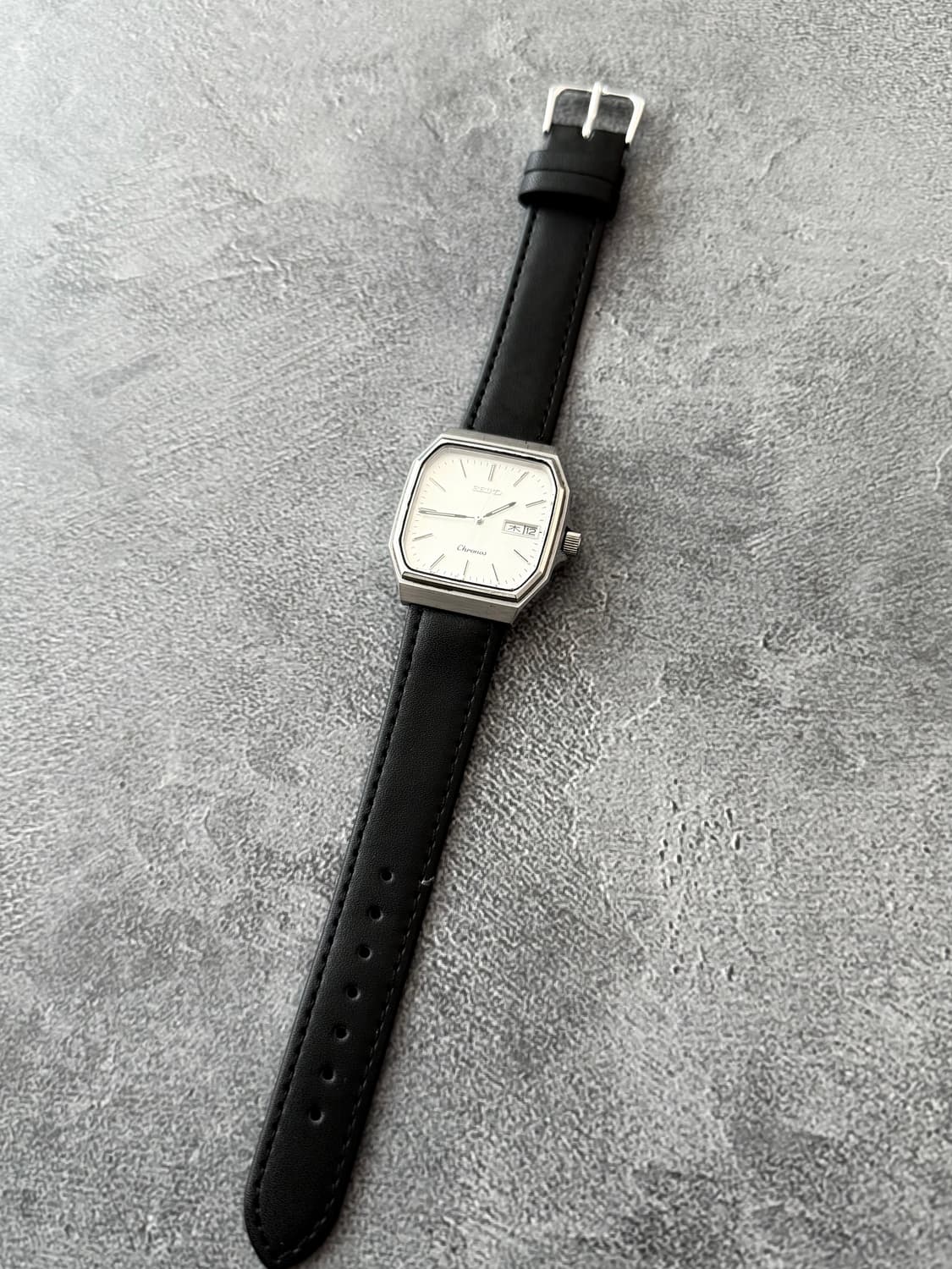 세이코 Seiko Chronos 팔각 스퀘어 데이데이트 상품이미지2