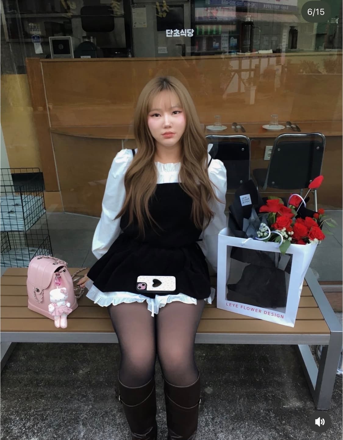 스프링콤마 레이어드 원피스 세트 상품이미지4