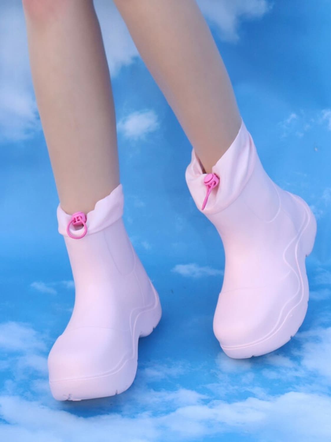 비스크돌 솜사탕 몽실이 숏 레인부츠 상품이미지2