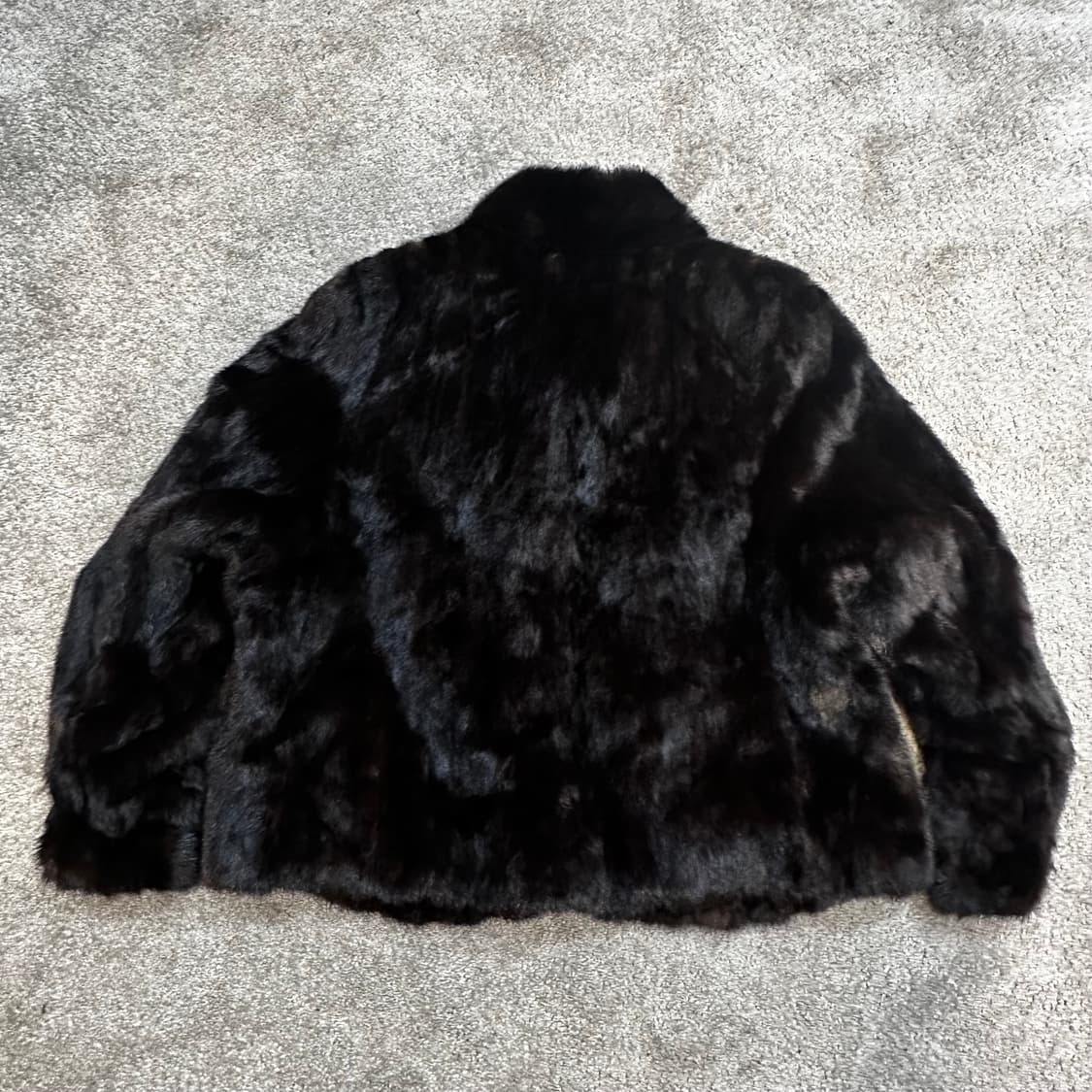 빈티지 캐나다 블랙브라운 밍크 숏 퍼자켓M 상품이미지9