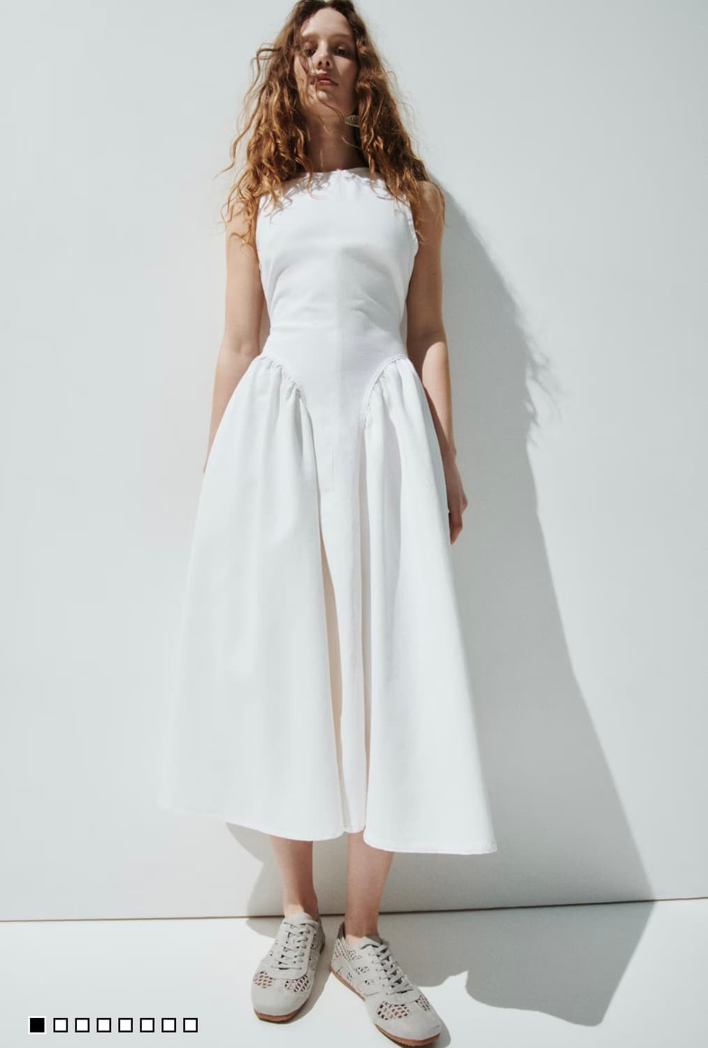 오픈백 데님 드레스 상품이미지1