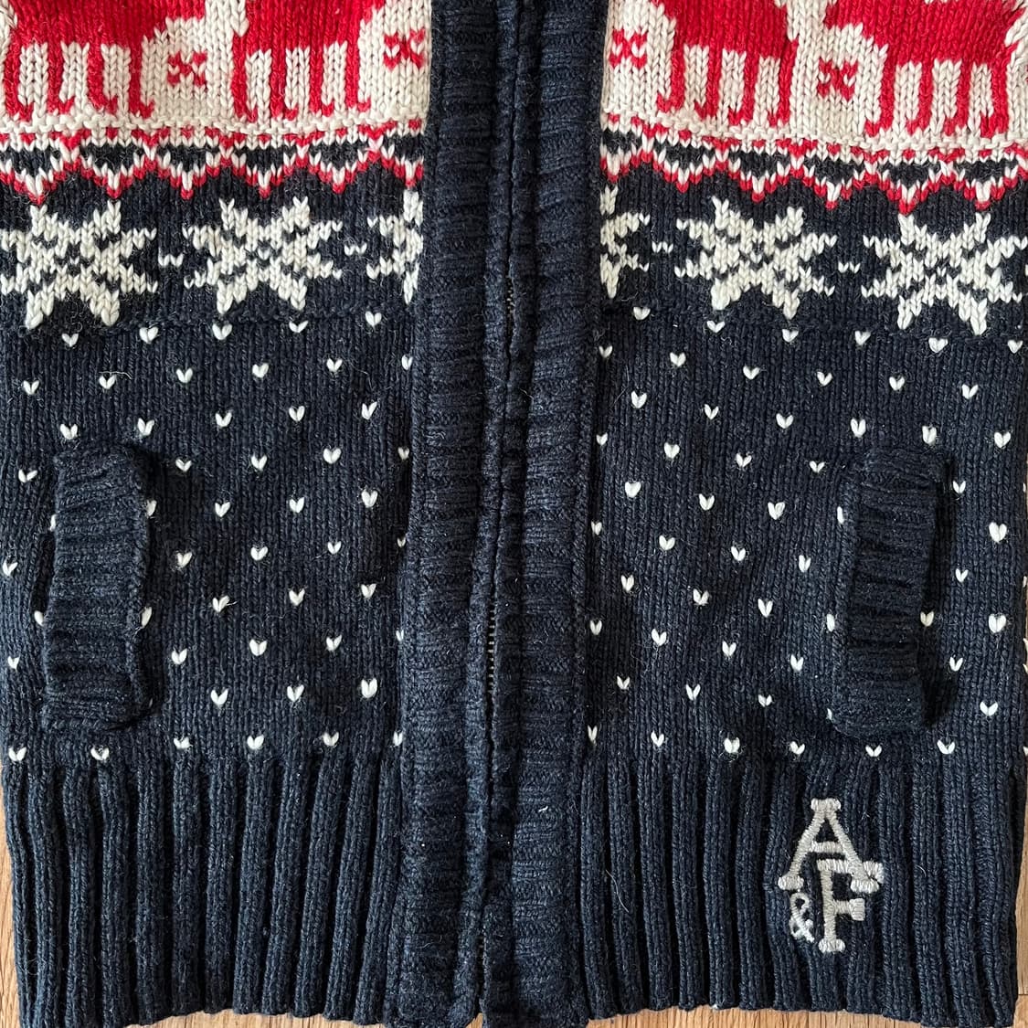 knit zip up hoodie 상품이미지5