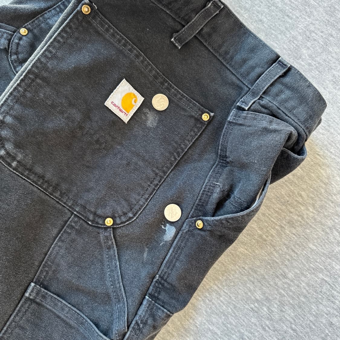 2022년 칼하트 B01 BLK 더블니 워크 팬츠 32 상품이미지9