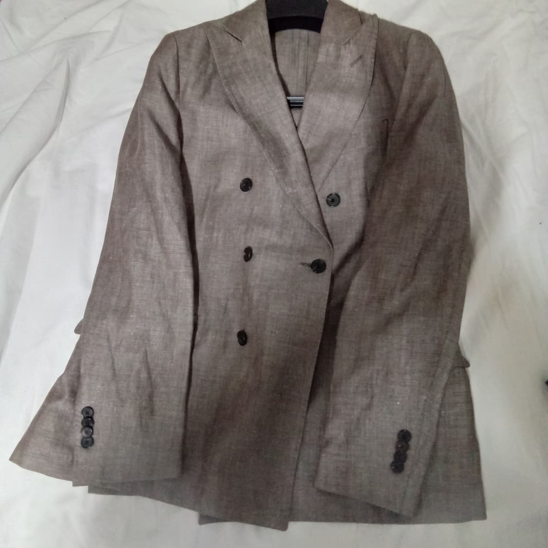 맨 온더 분, 춘추 울 린넨 블레이저 콤비 자켓 상품이미지2