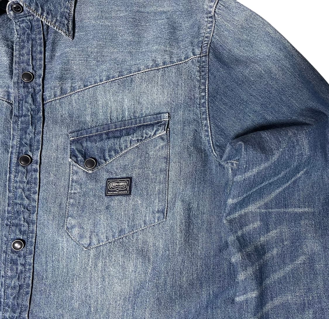 폴로 랄프로렌 데님 웨스턴 셔츠 M 상품이미지3