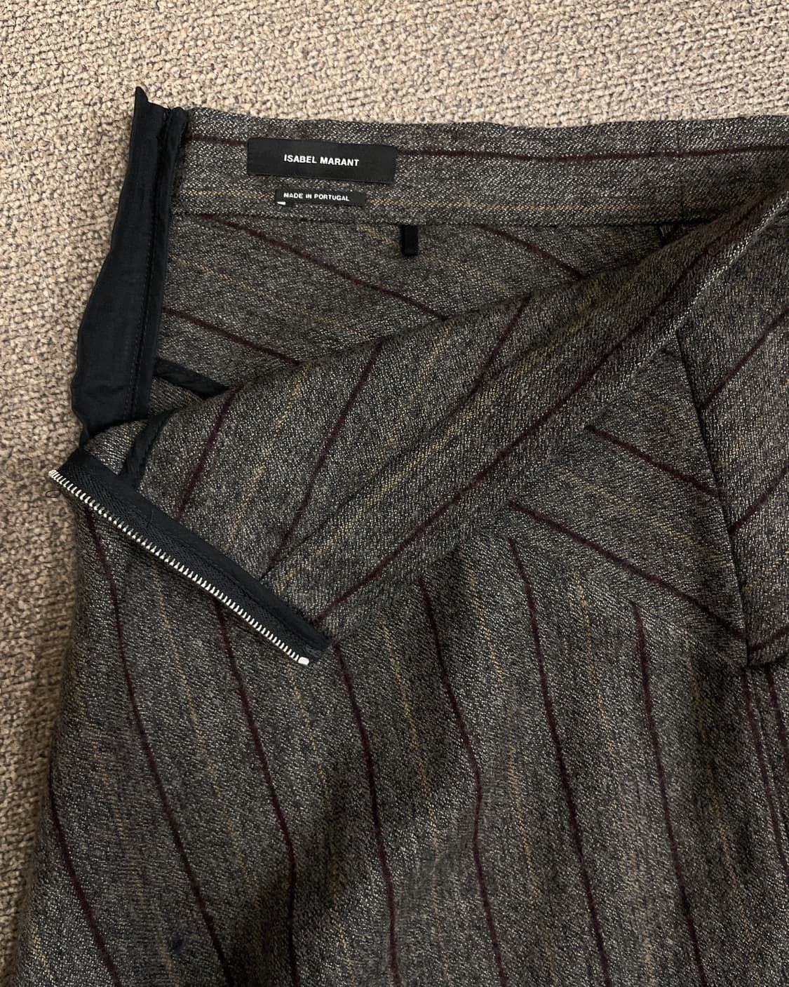 이자벨 마랑 비대칭 슬릿 스커트 상품이미지4