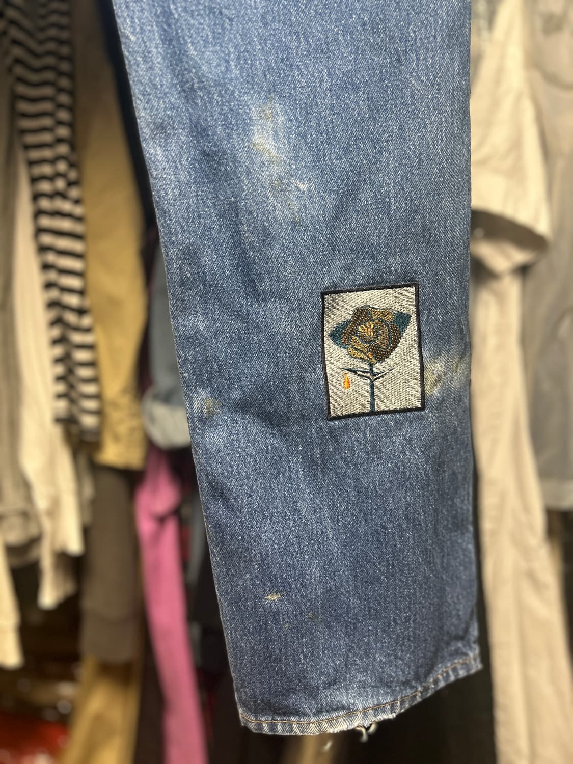 칠드런오브더 디스코댄스 초상화 패치 자수 데님 2 상품이미지8