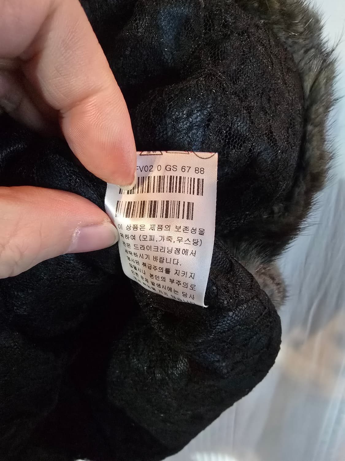 PRENDANG 퍼 베스트 밍크 조끼 리본 장식 상품이미지6