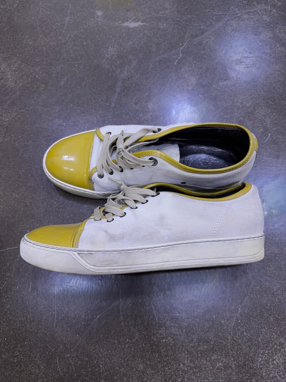 랑방 벨루어 스웨이드 베이지 애나멜 스니커즈 8 (270) 상품이미지6