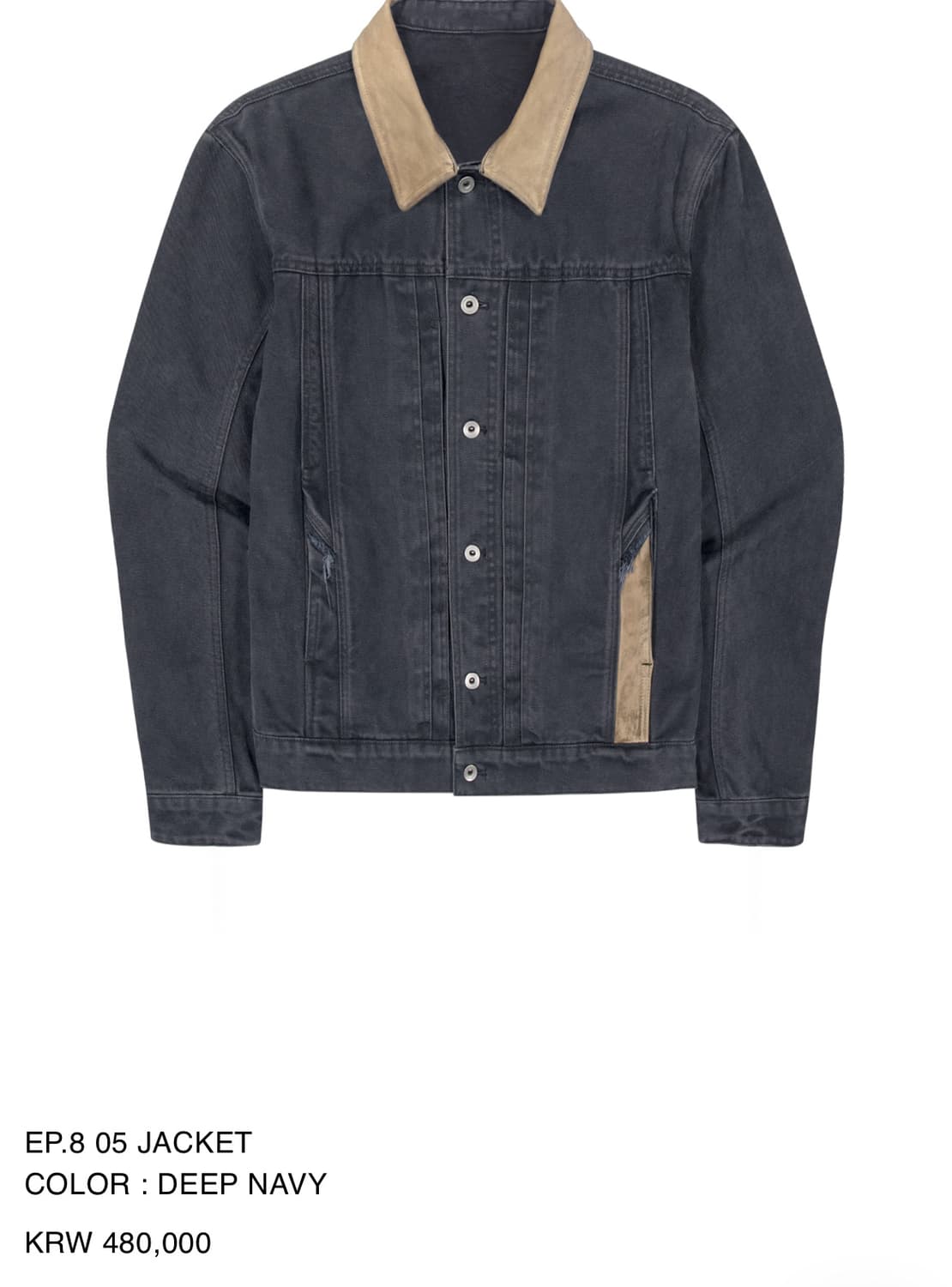 [M] xlim ep.08 05 jacket 네이비 새상품 상품이미지1