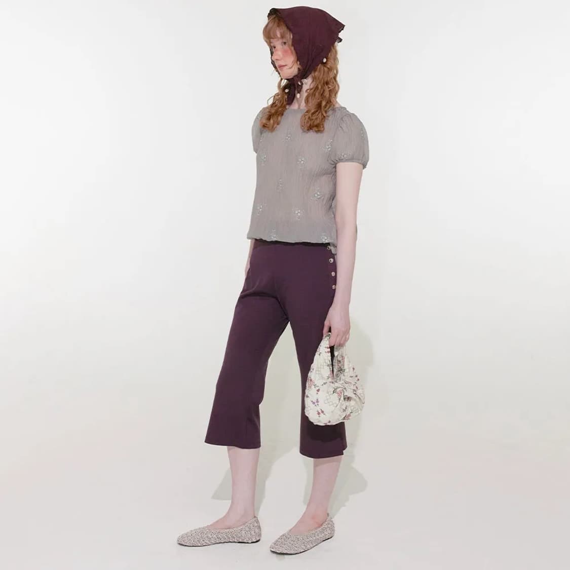 루루서울 버튼 카프리 팬츠 상품이미지2