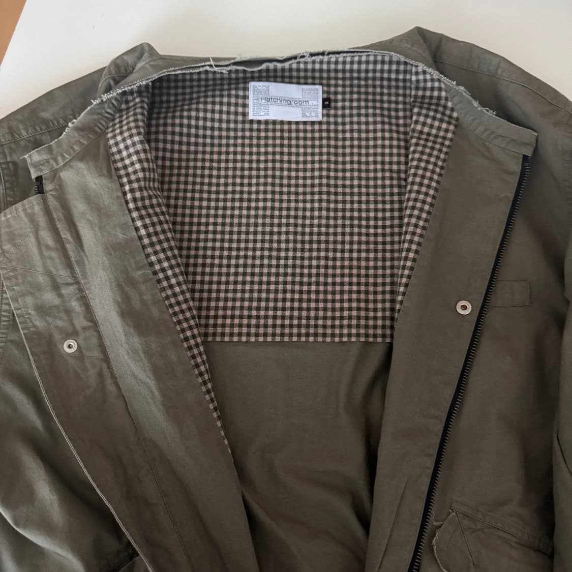 해칭룸 flight jacket 카키 상품이미지4