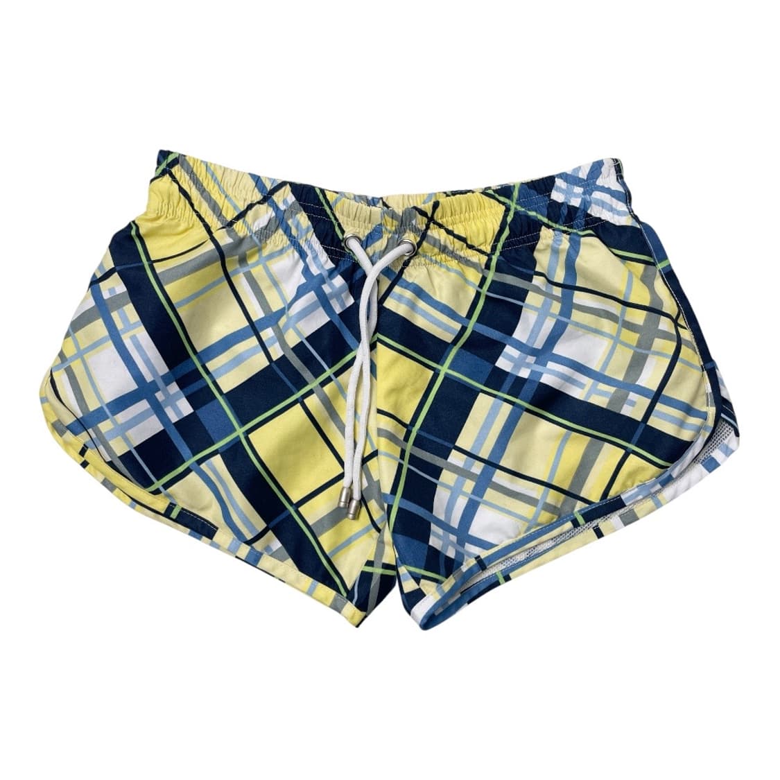 빈티지 옐로우 체크 수영복 반바지 핫팬츠 S 상품이미지1