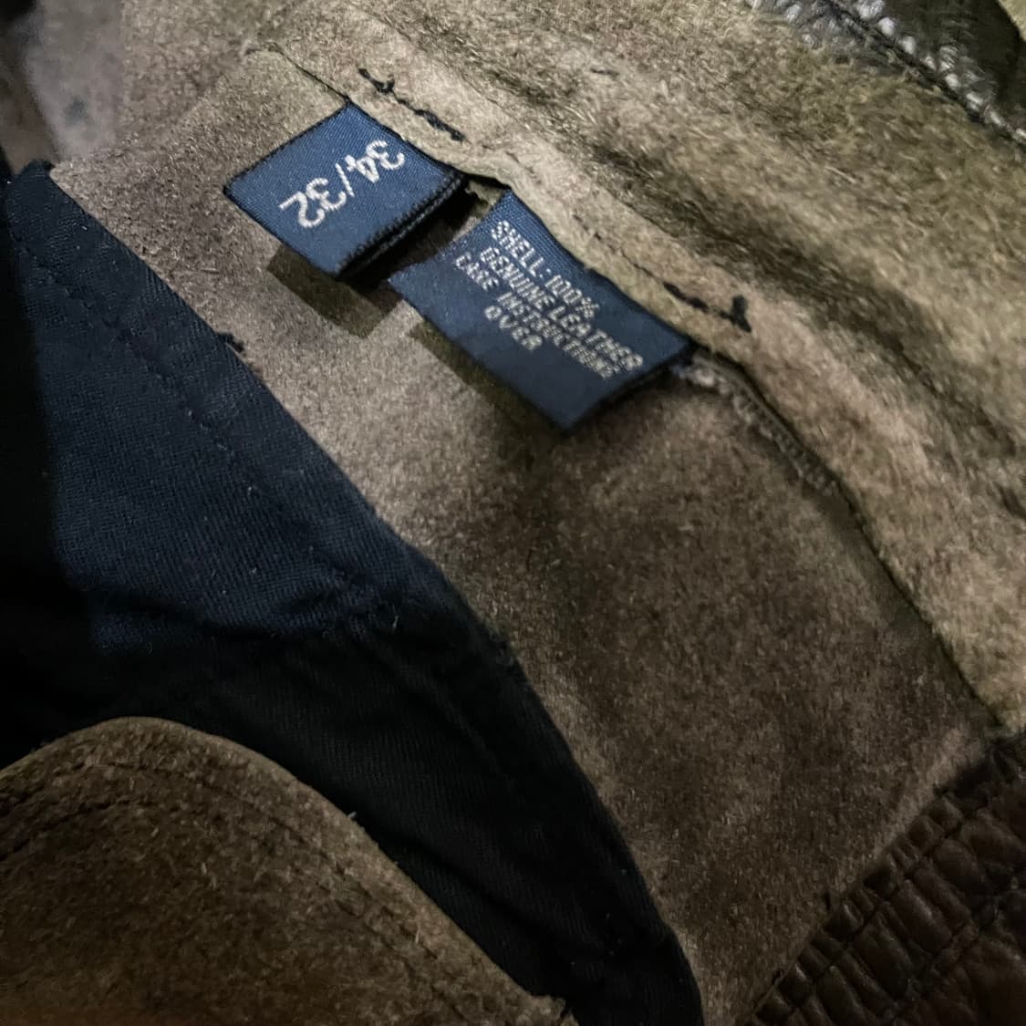 폴로 바이커 레더팬츠 상품이미지3