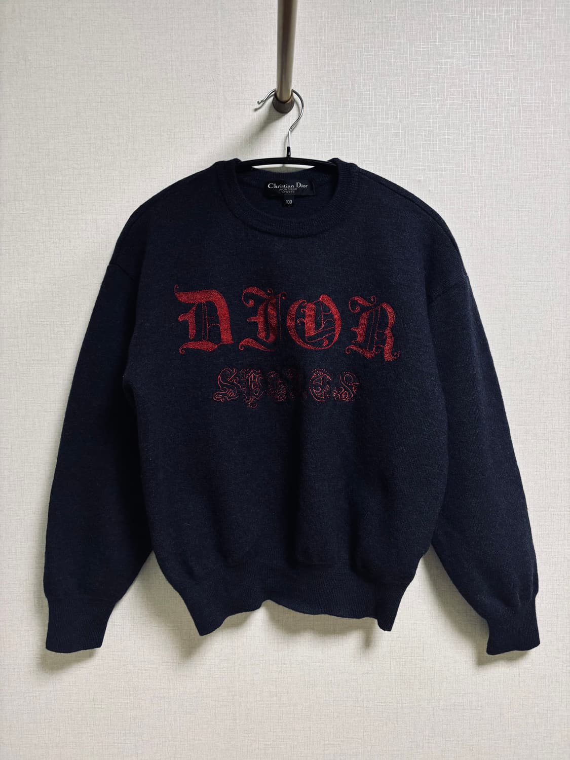 90s Christian Dior Monsieur Sports 울 니트 상품이미지1