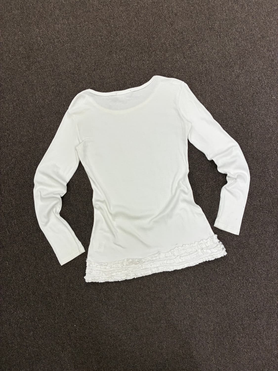 L)Japanese vintage 여성 비즈 포인트 프릴 롱슬리브 상품이미지7