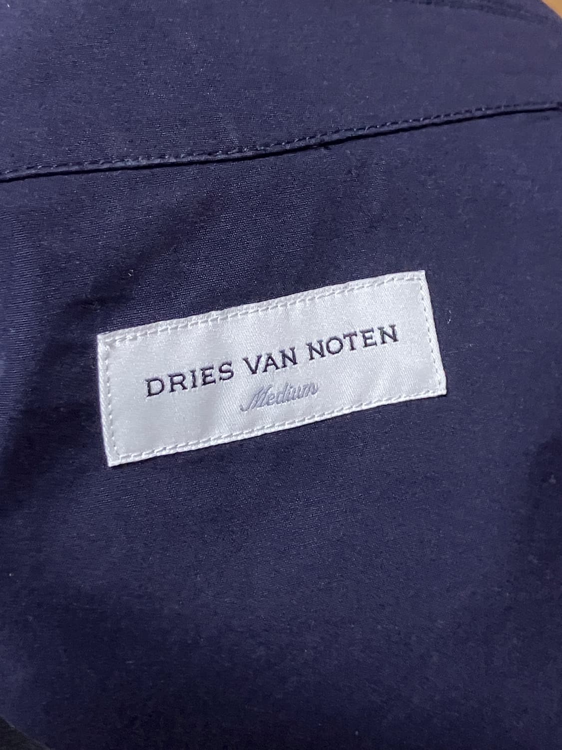 드리스 반 노튼 더블 코튼 자켓 네이비 M 상품이미지4