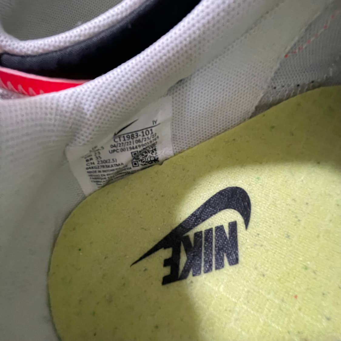 [무배] 나이키 우먼스 와플 레이서 크레이터 하이퍼 크림슨 운동화 상품이미지6