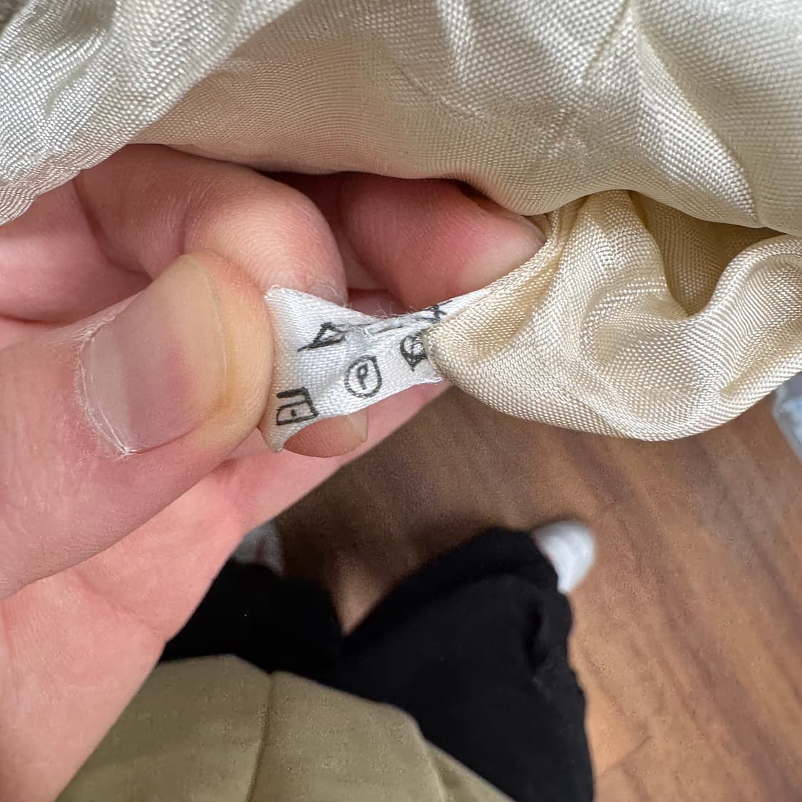 USA VINTAGE 크롭 울 가디건 전면 투포켓 포인트 아이보리 상품이미지7