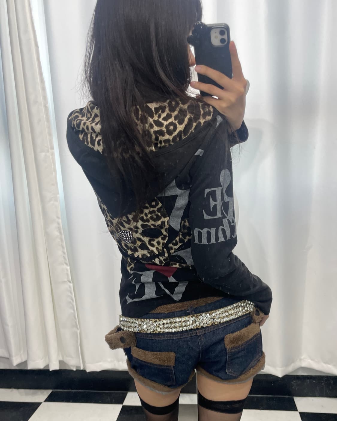 🎸블랙 갸루 후디🎸 상품이미지3