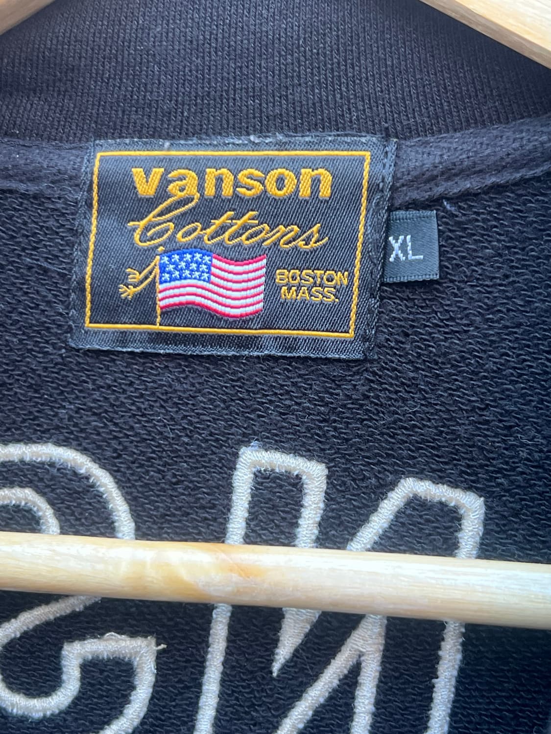 Vanson Leather Cotton Zip up 상품이미지4