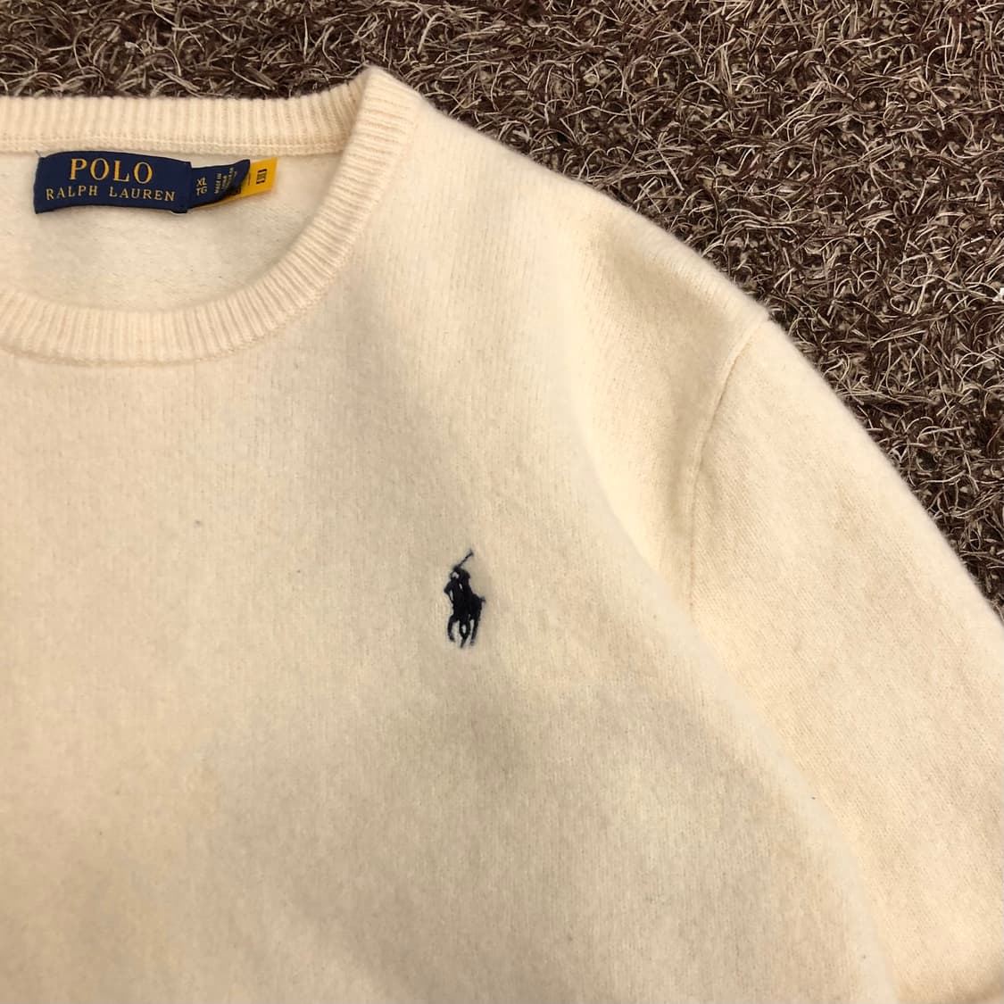 폴로 랄프로렌 아이보리 여성 울 니트 스웨터 상품이미지2