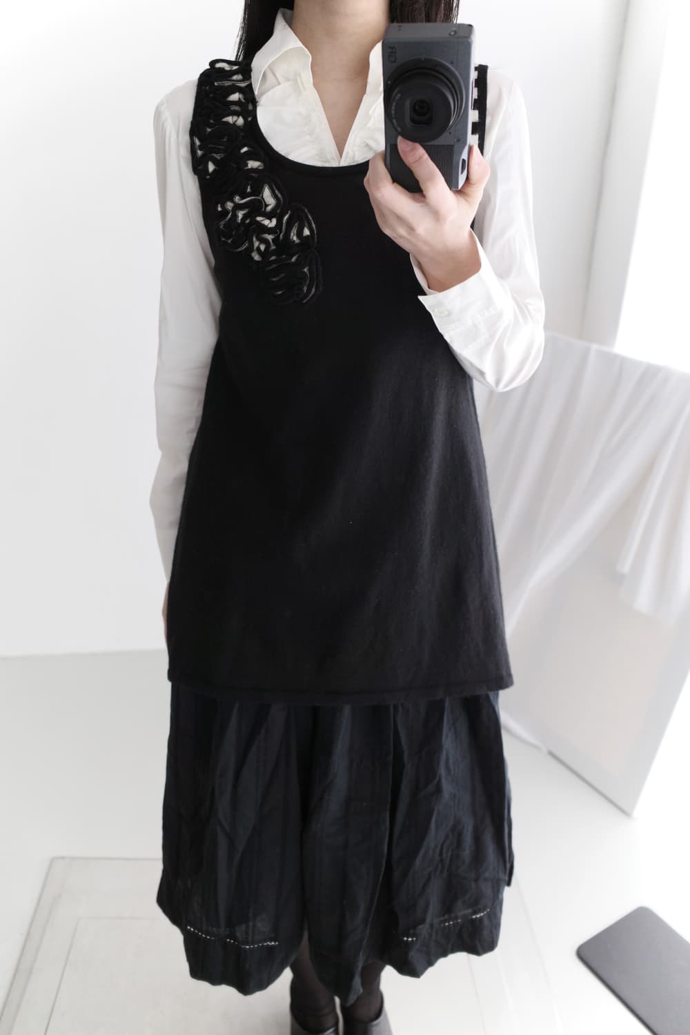 kansai bis) flower sleeveless knit  상품이미지5