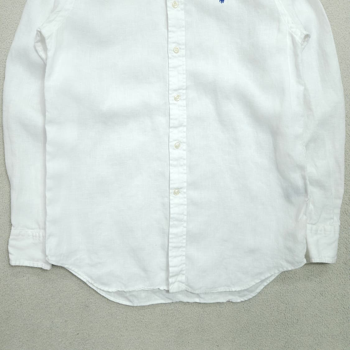 폴로 랄프 로렌 신형 린넨 화이트 셔츠 XS 상품이미지3