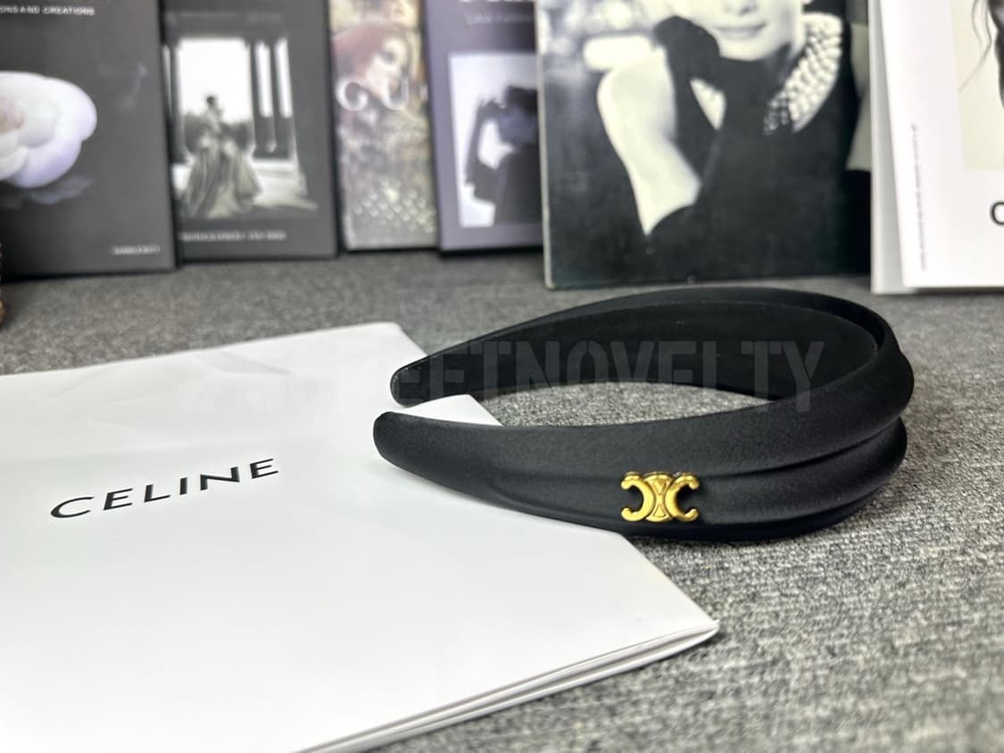 셀린느 실크 헤어밴드 블랙 상품이미지9