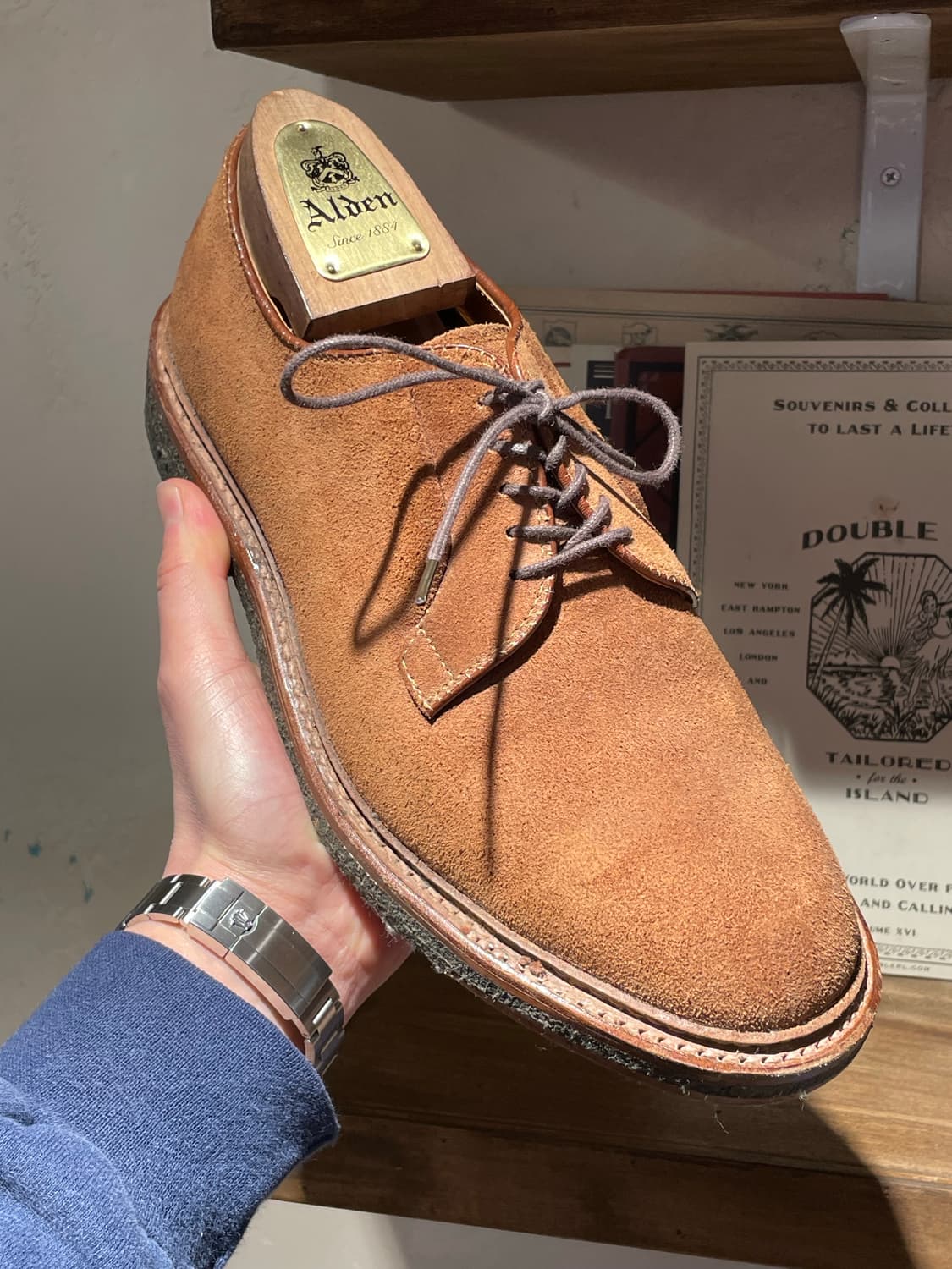 Alden 알든 스너프 스웨이드 플레인토 판매 rrl 상품이미지3