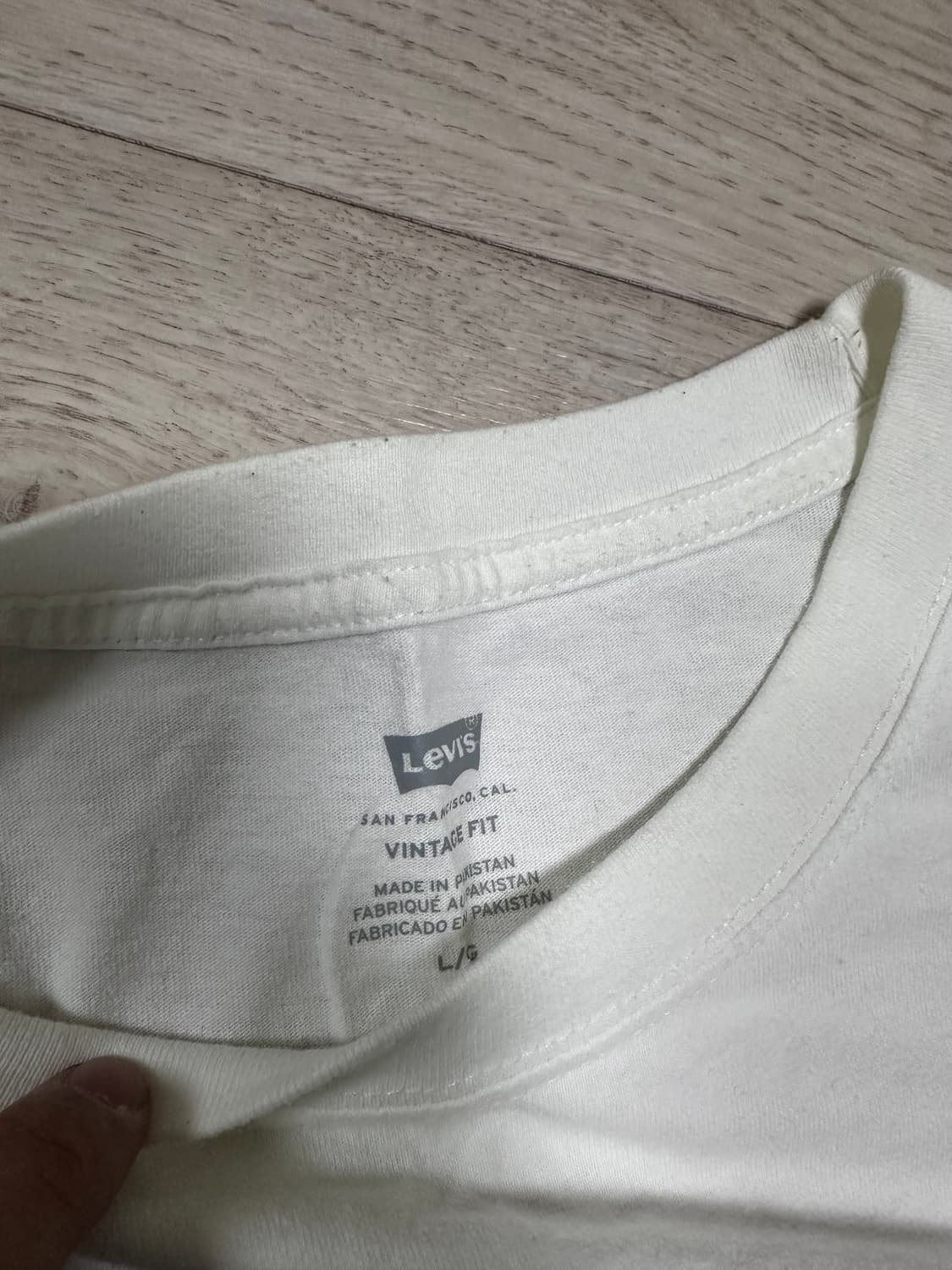 (L) 리바이스 빈티지 배트윙 반팔 티셔츠 화이트 상품이미지2