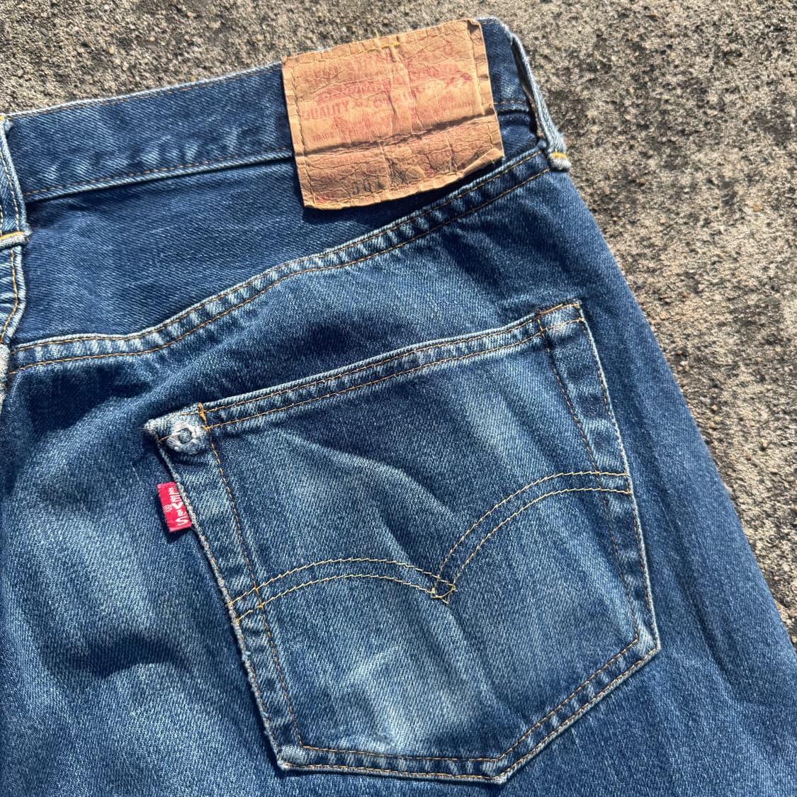[33] 90s Levis 555리벳 55501 셀비지 데님 팬츠 상품이미지8