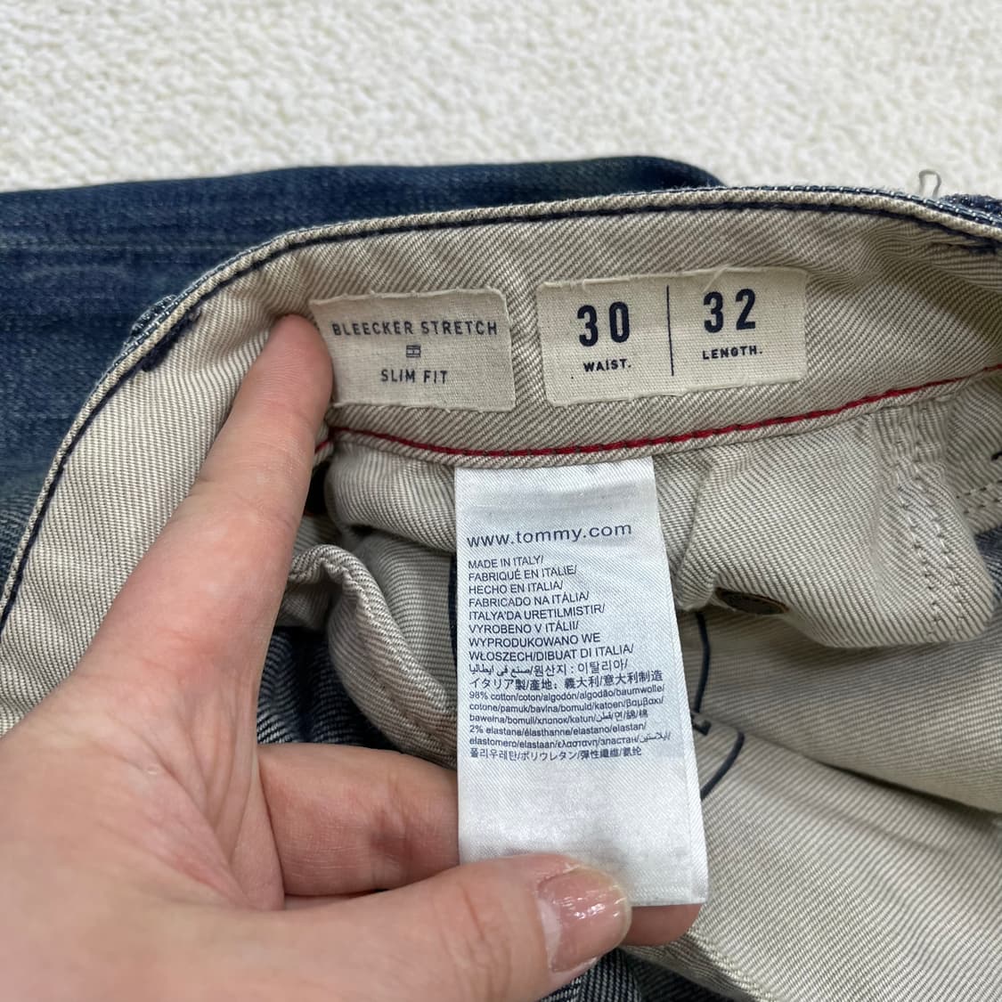 30 타미힐피거 워싱 데님 청바지 0402M 상품이미지3