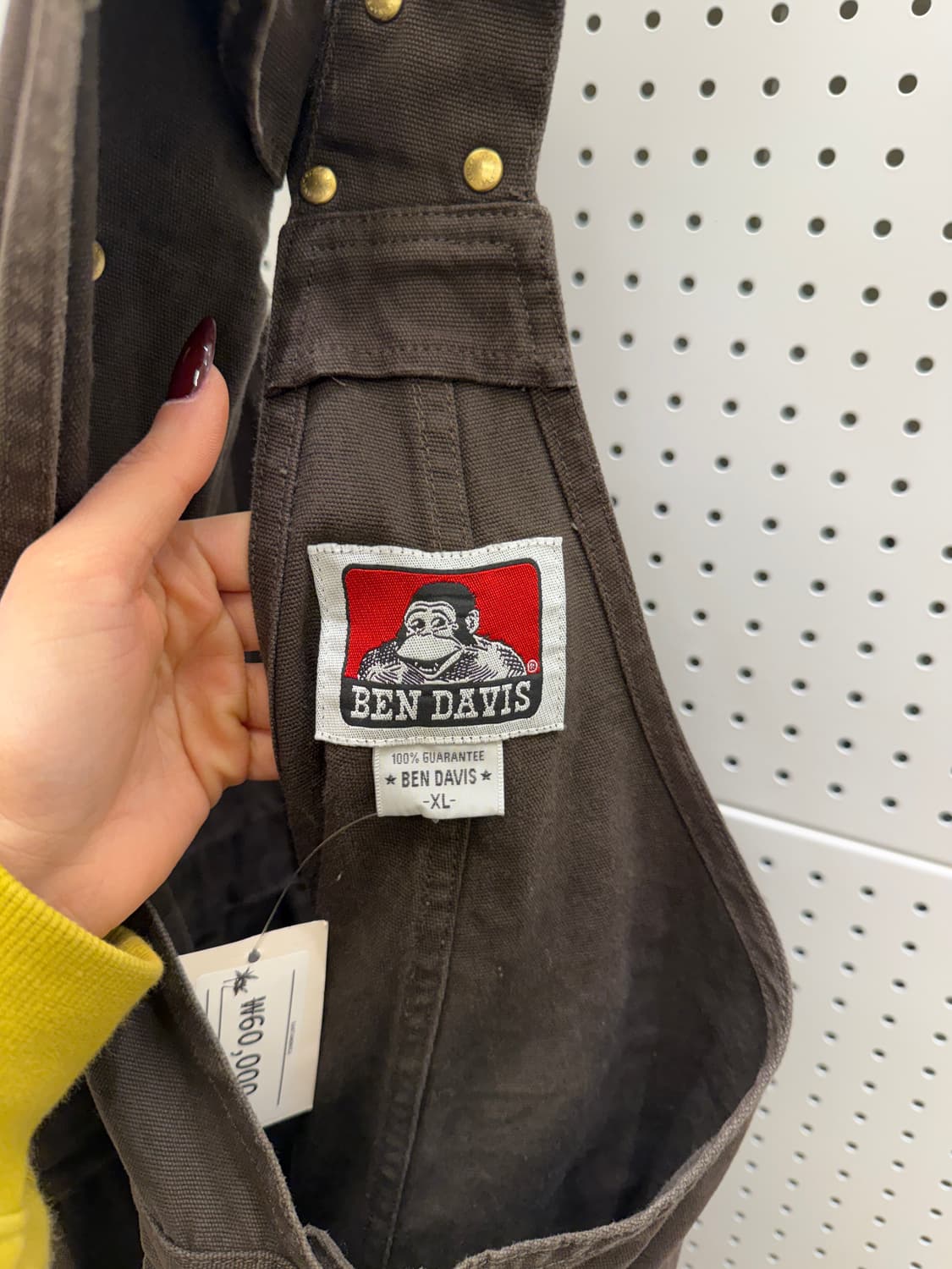 벤데이비스 브라운 워크 오버롤 멜빵바지 U1128 상품이미지5