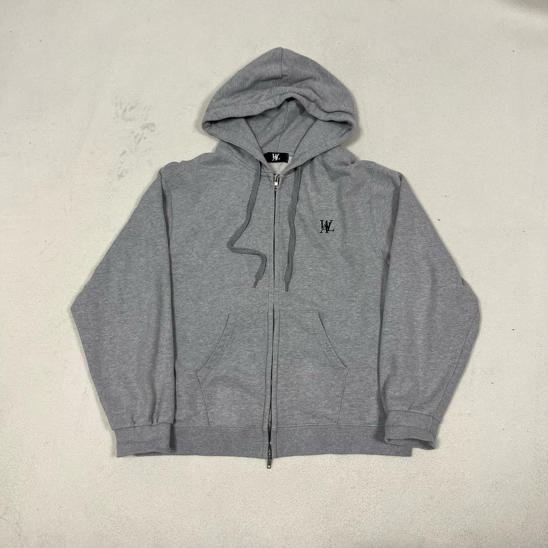 Wooalong Grey 2way Hoodie Zip-up  상품이미지4