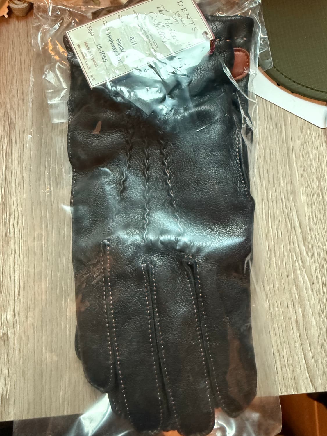 DENTS 블랙 가죽 장갑 8.5 새상품 상품이미지2