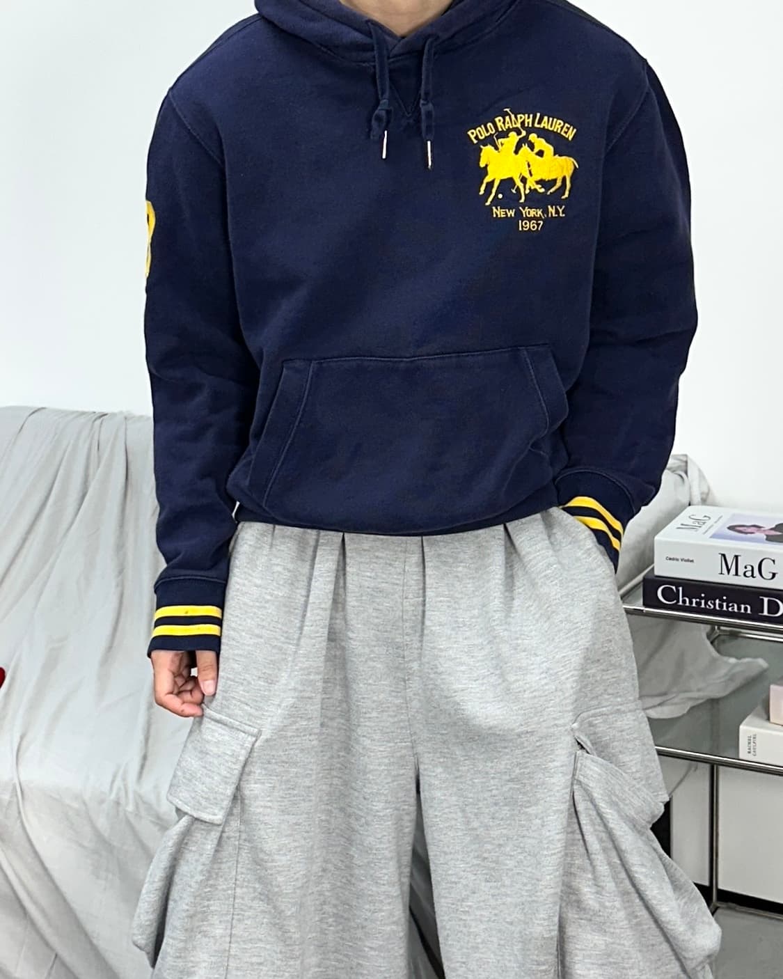 폴로 랄프로렌 더블 빅포니 후드티 M 상품이미지2