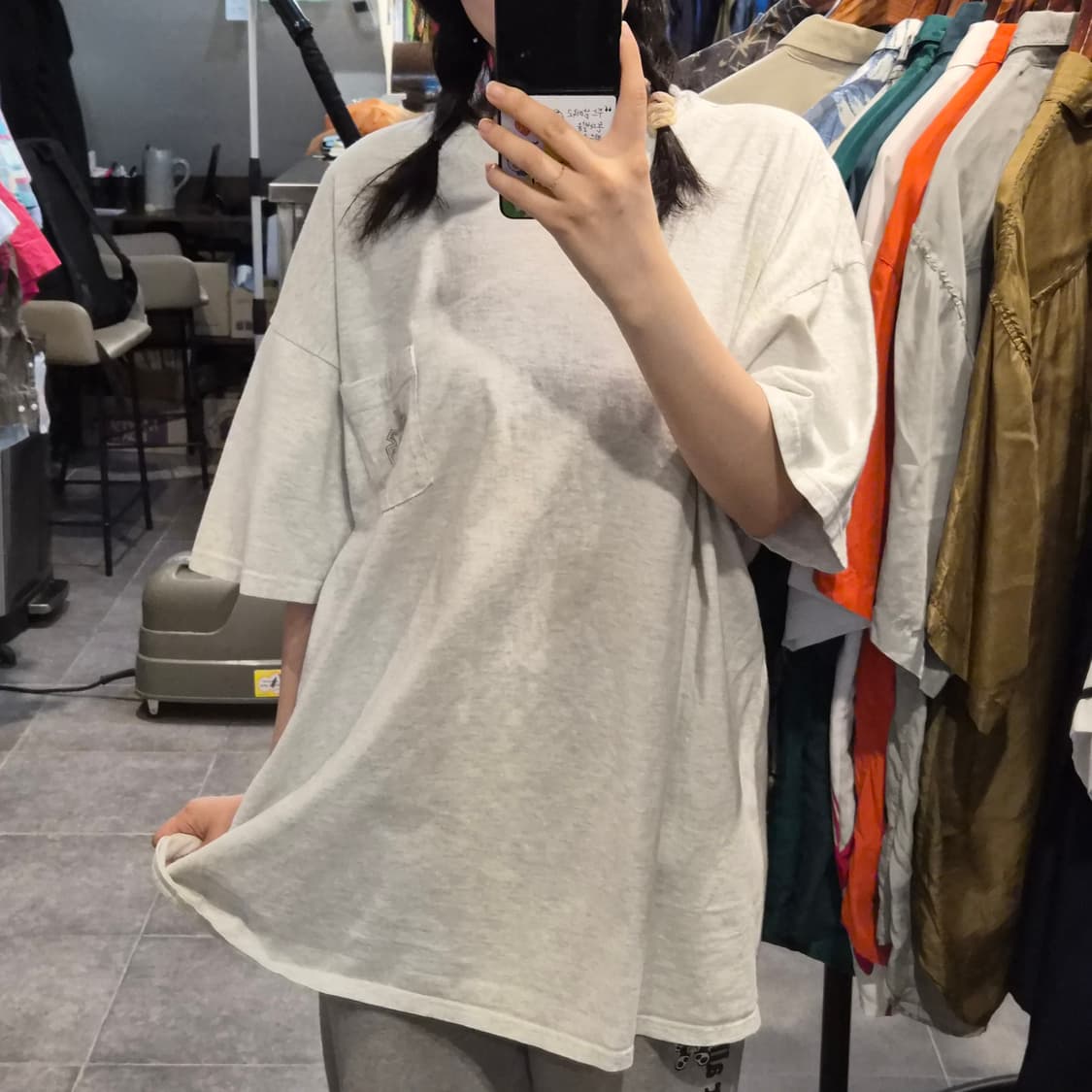 [NO.9] 할리 데이비슨 원포켓 백프린팅 반팔 티셔츠 백멜란지
#no9 상품이미지2