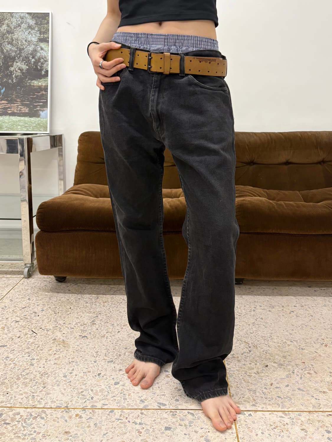 리바이스 505 레귤러 스트레이트 블랙 상품이미지10