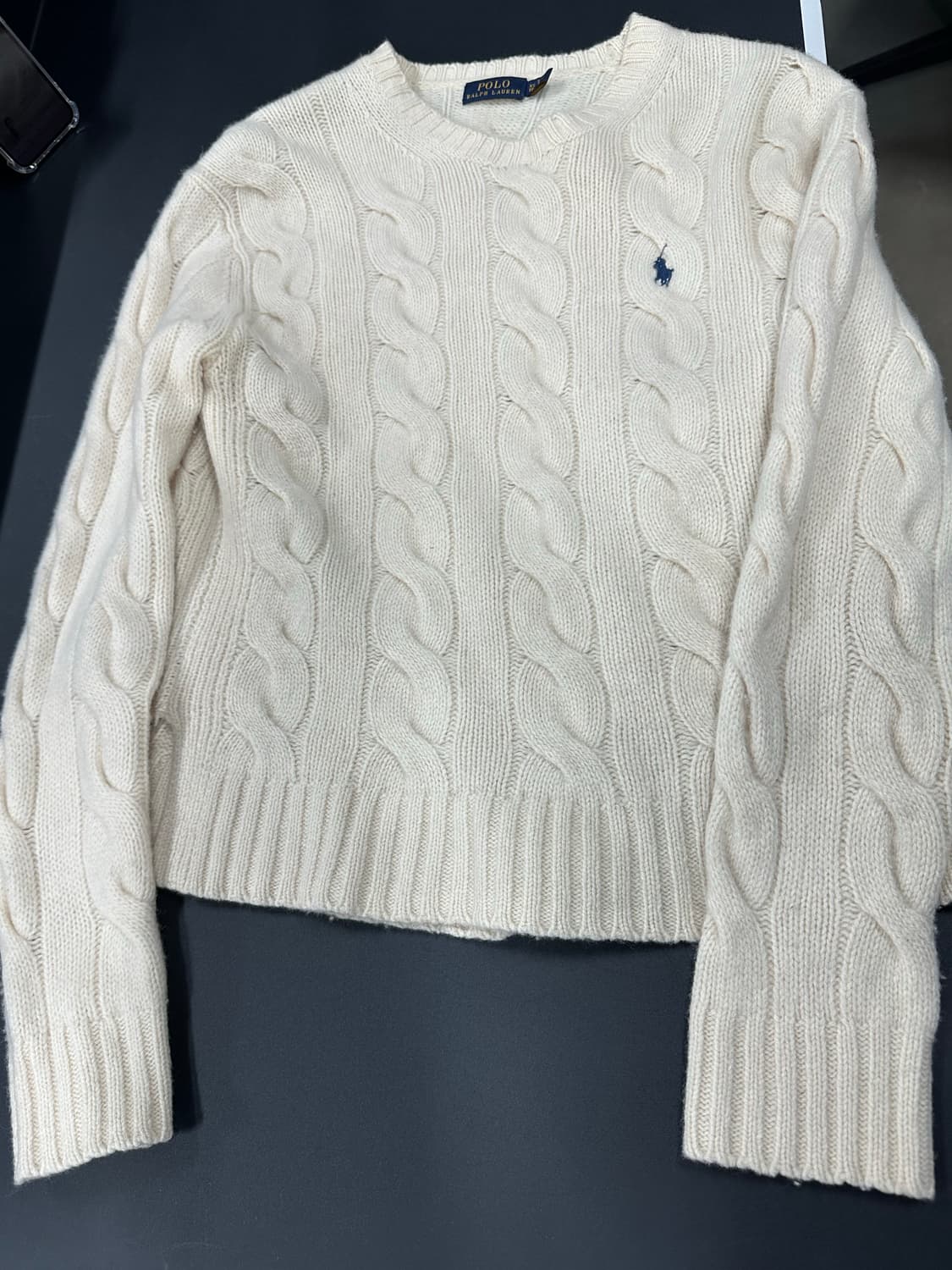 폴로 랄프로렌 케이블 사이드트임 니트 상품이미지4
