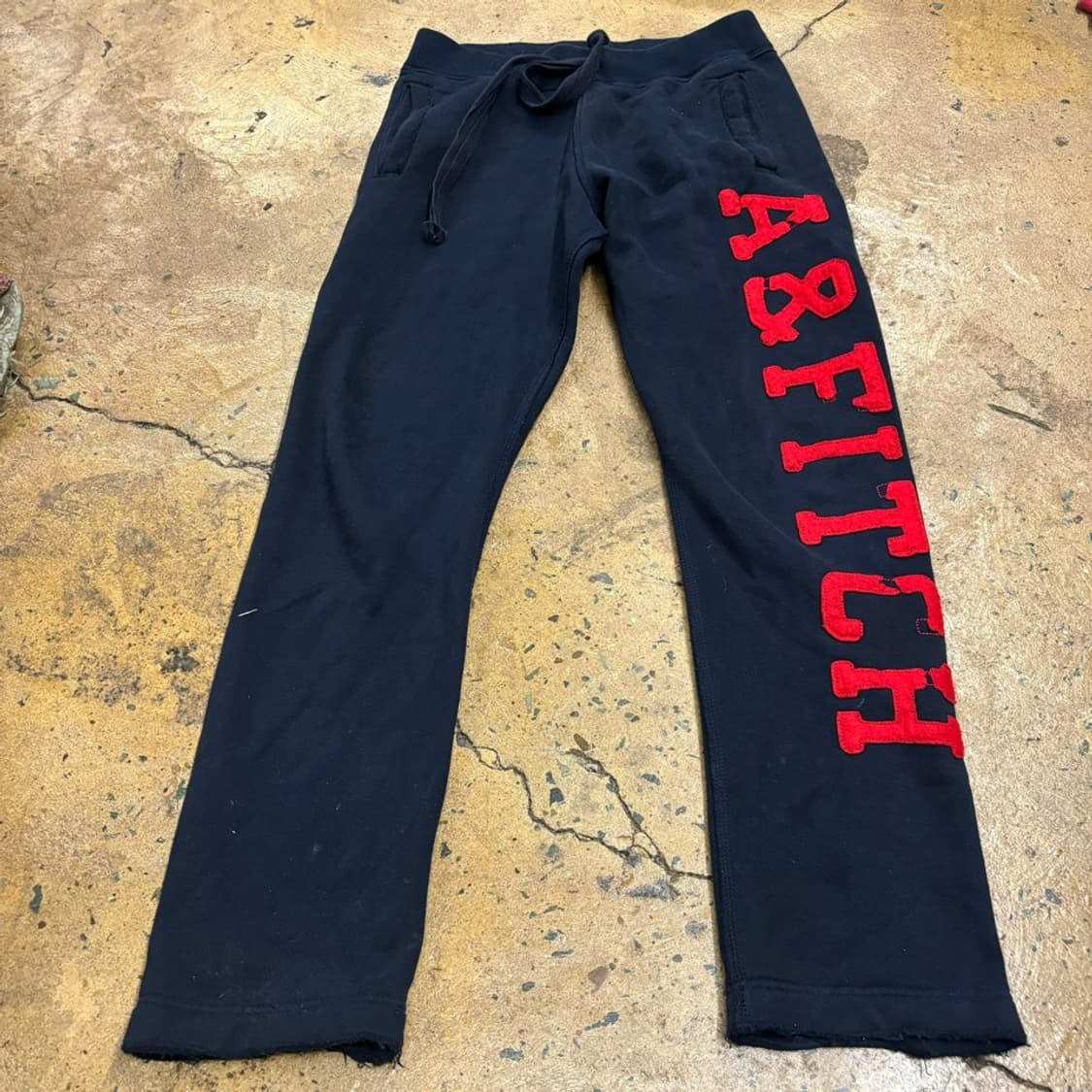 [정품/S] 아베크롬비 네이비 로고 트레이닝 바지  상품이미지2