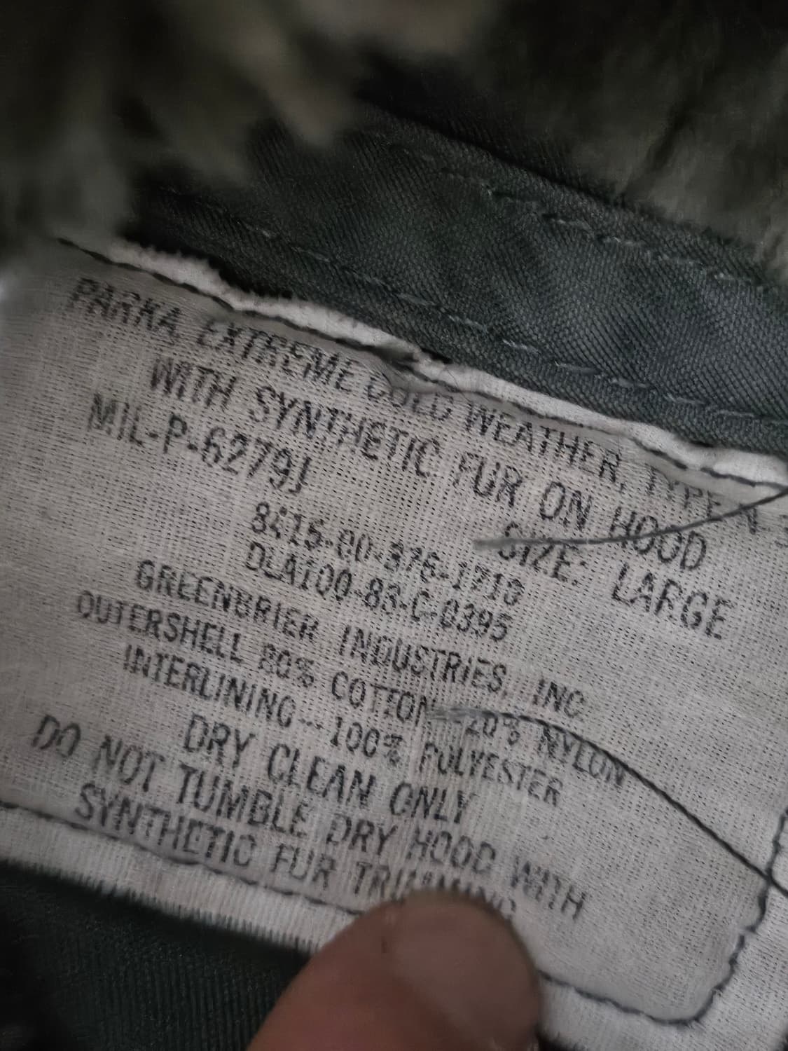 80s 오리지날 N-3B 파카 스노클 파카 L 상품이미지3