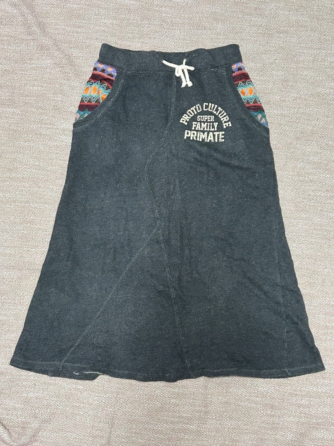 패치 스웻 롱 스커트 상품이미지6