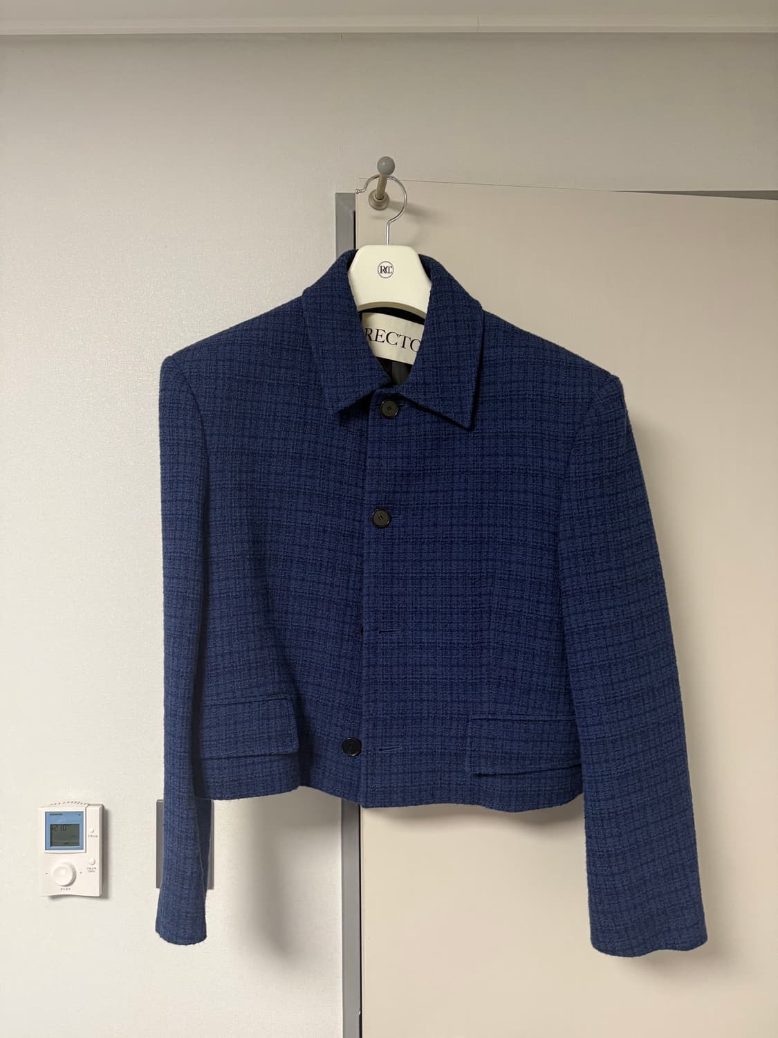 렉토 이카로 트위드 자켓 블루 S 상품이미지2