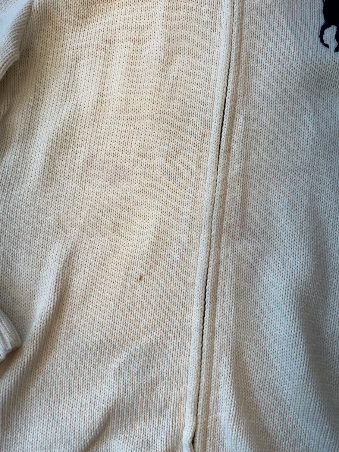 폴로 빅포니 크림 니트 집업 상품이미지9