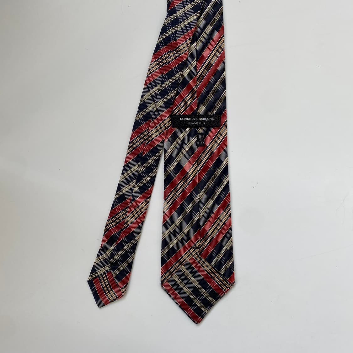 꼼데가르송 명품 정품 체크 넥타이7.3cm 상품이미지3