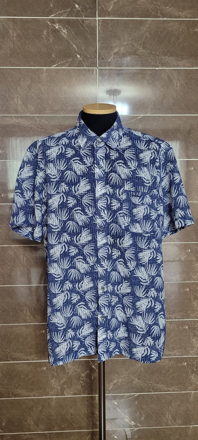 (남성110사이즈)인디안 패턴 반팔 셔츠 상품이미지1