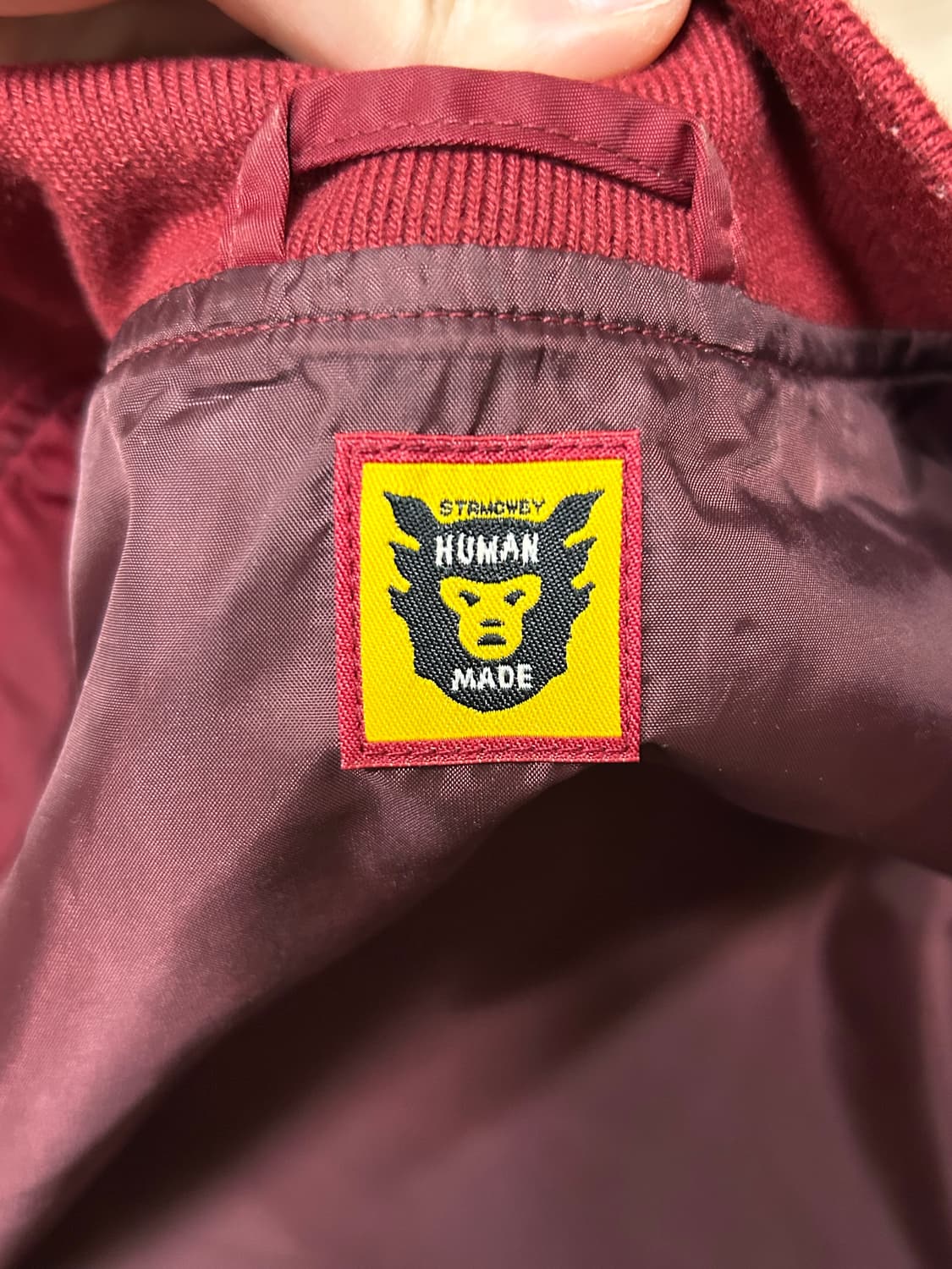 휴먼메이드 나일론 스타디움 자켓 버건디 S 상품이미지6