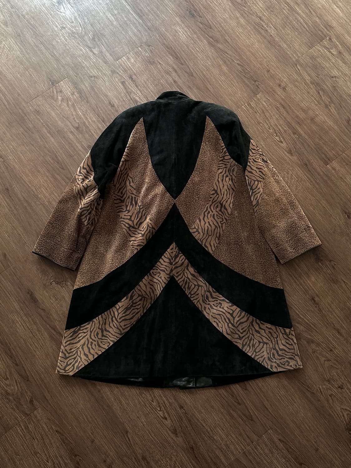 Pielita by Moonbat 레오파드 믹스 피그레더 코트 상품이미지8